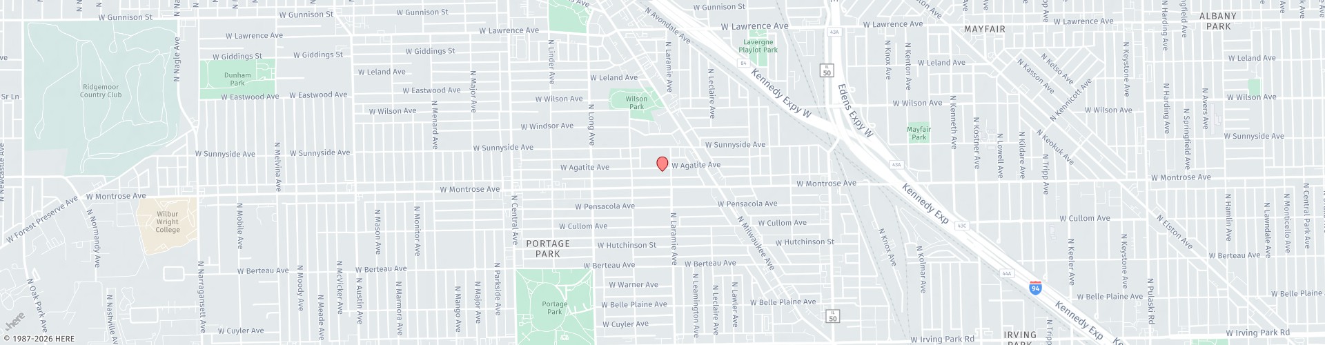 Location Map: 1827 W Montrose Ave Chicago, IL 60613
