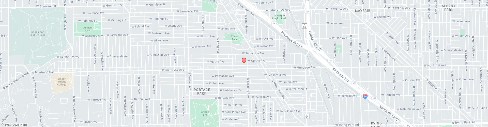 Location Map: 1827 W Montrose Ave Chicago, IL 60613